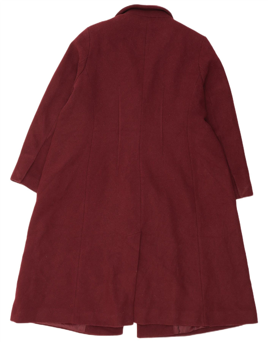 Marks & Spencer Palton dublu pentru femei UK 20 2XL Bordeaux Poliester