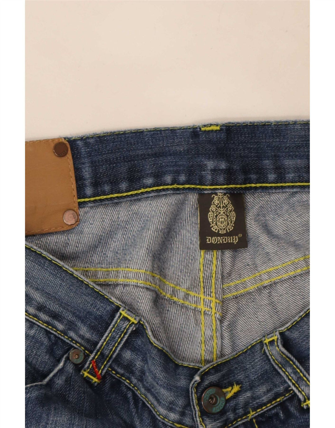 Dondup blugi slim pentru bărbați W32 L30 albastru