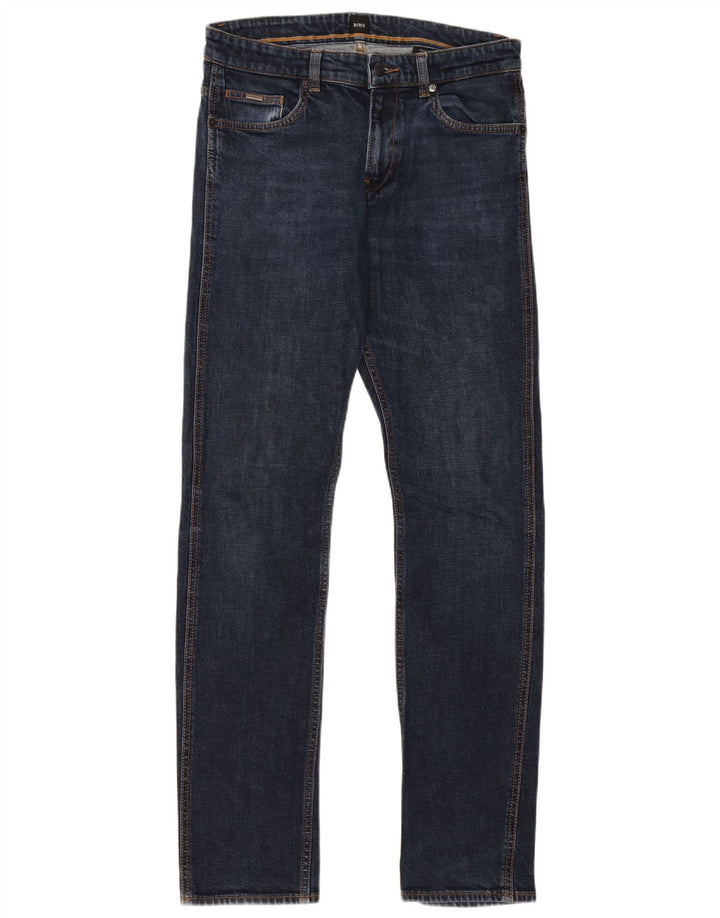 Blugi slim pentru bărbați Hugo Boss W32 L33 bleumarin