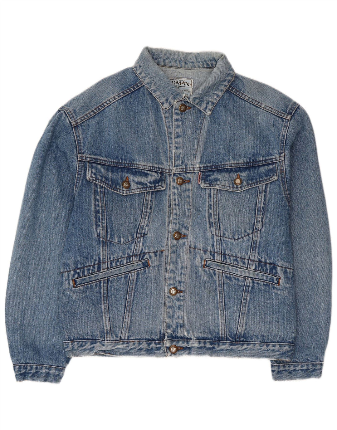 Jachetă de blugi vintage pentru bărbați UK 38 Medium Blue