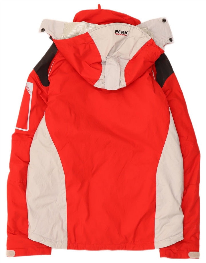 Jachetă de schi cu glugă pentru bărbați Peak Performance UK 38 Medium Red Colorblock