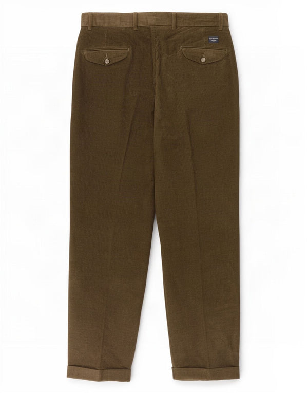Dockers Mens Pegged Corduroy Trousers W36 L30 Khaki Cotton