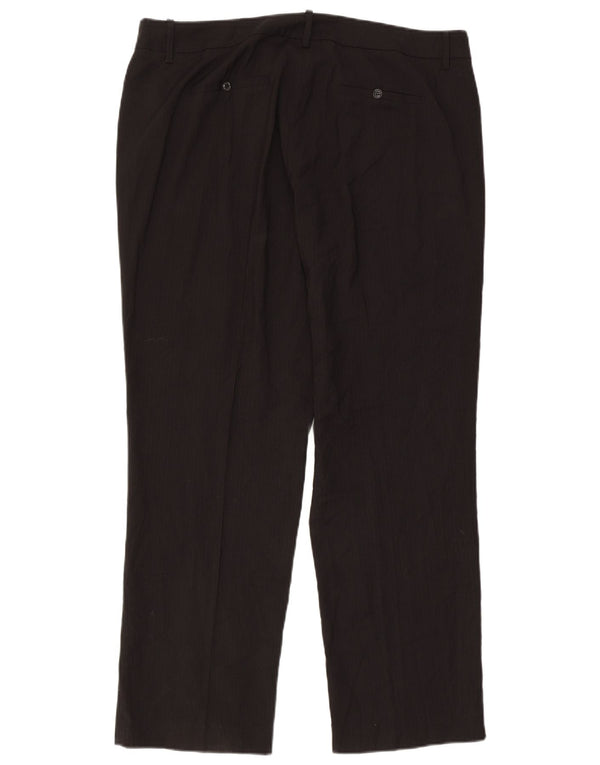Pantaloni casual drepti pentru femei Marks & Spencer UK 18 XL W40 L31 Negru