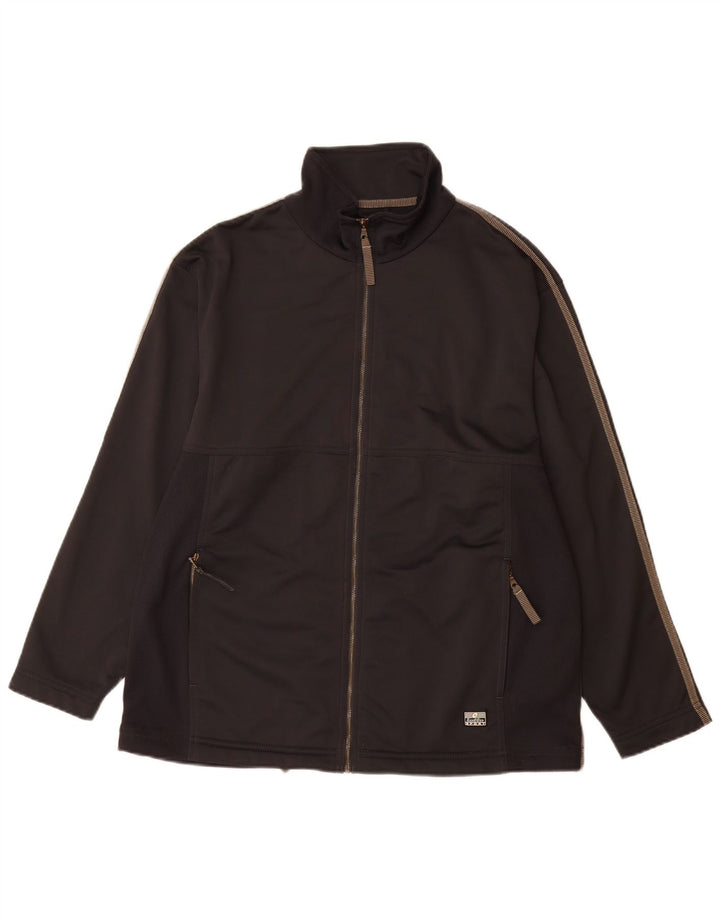 Jachetă de trening pentru bărbați LOTTO, mare, negru, poliester