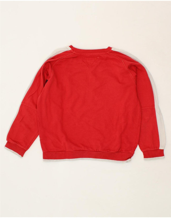 CHAMPION Boys Graphic Sweatshirt Jumper 9-10 Years Medium  Red Cotton Vintage Champion and Second-Hand Champion from Messina Hembry 