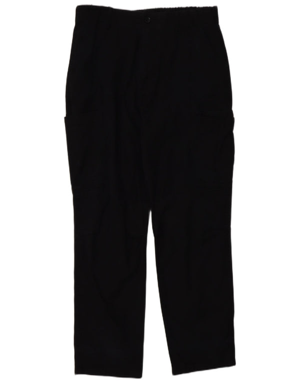 Pantaloni cargo drepti pentru bărbați Zara EU 42 Large W32 L29 Negru