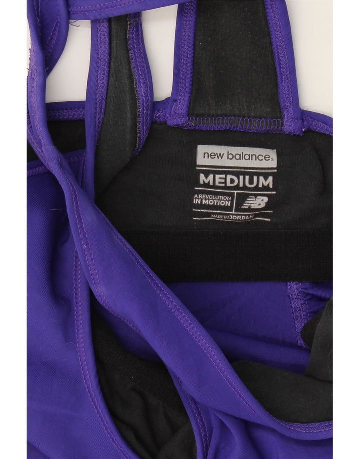 NEW BALANCE Womens Vest Top UK 12 Medium Purple Polyester Vintage New Balance and Second-Hand New Balance from Messina Hembry 