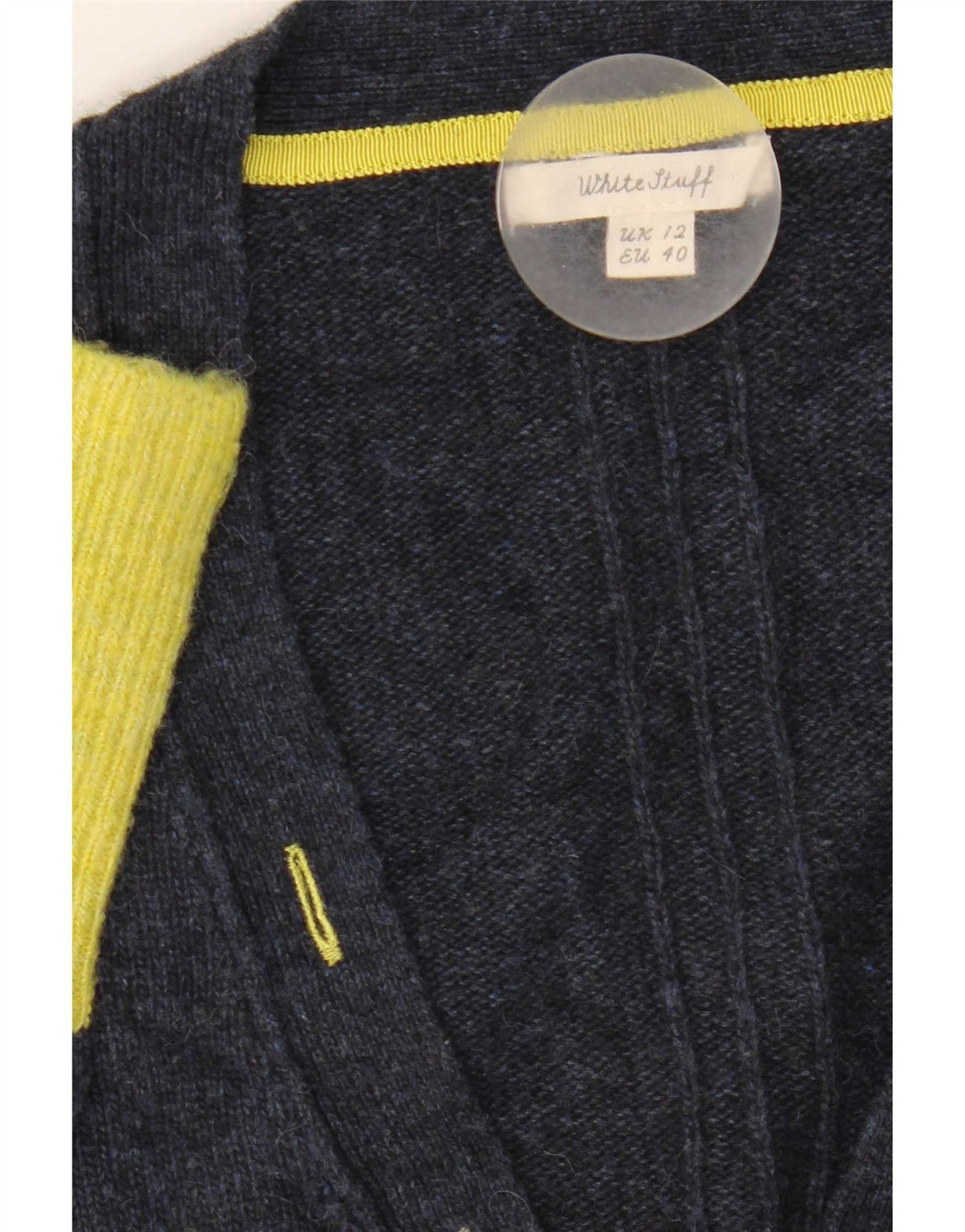Pulover cardigan pentru femei White Stuff UK 12 Medium Bleumarin Colorblock