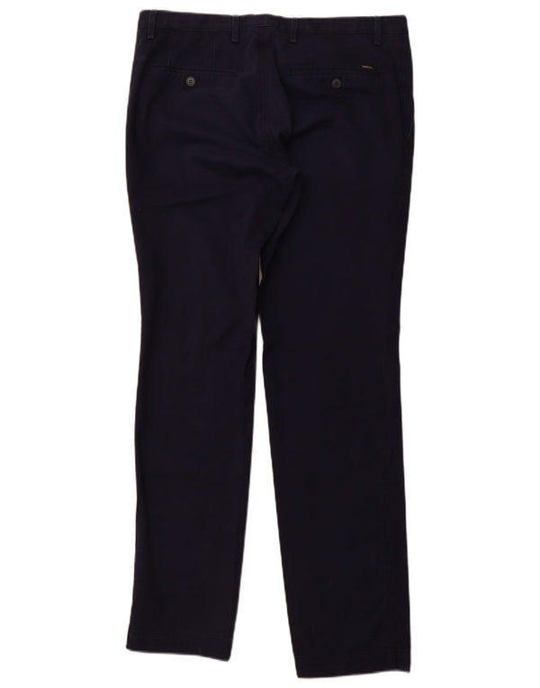 Pantaloni chino drepți pentru bărbați HUGO BOSS IT 48 Medium W34 L32 Bleumarin