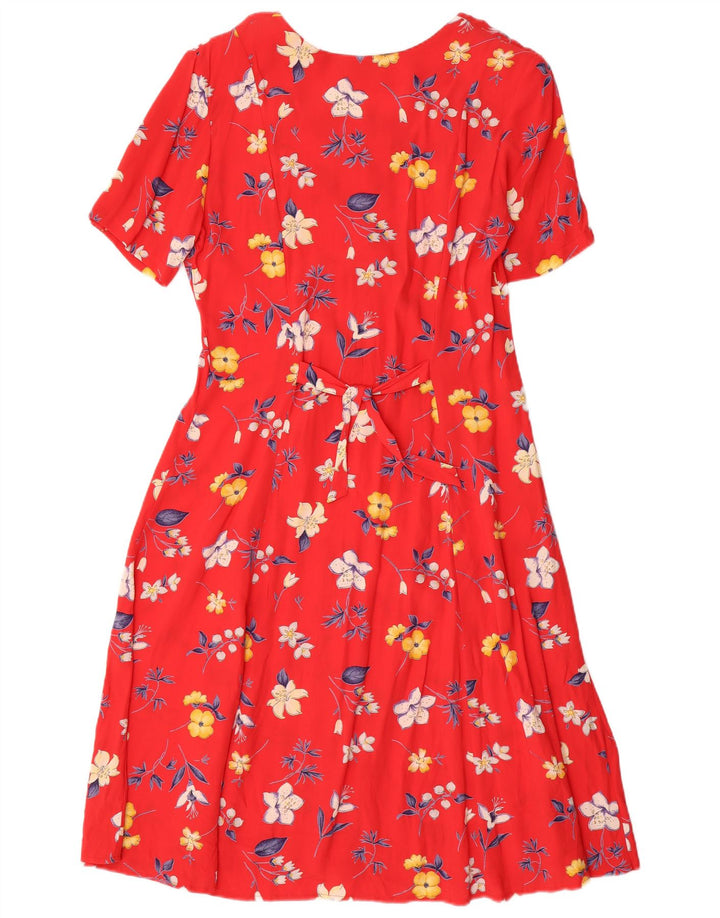 Rochie A-Line Femei Vilona Moda EU 38 Roșu Mediu Floral Viscoză