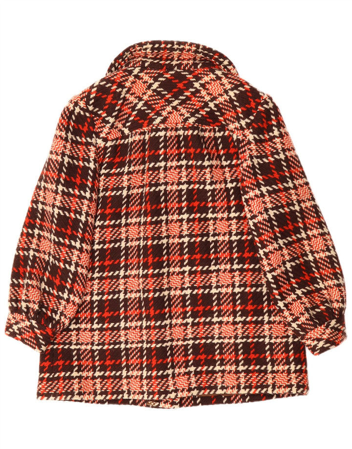 Pardesiu scurt pentru femei VINTAGE UK 18 XL Red Check