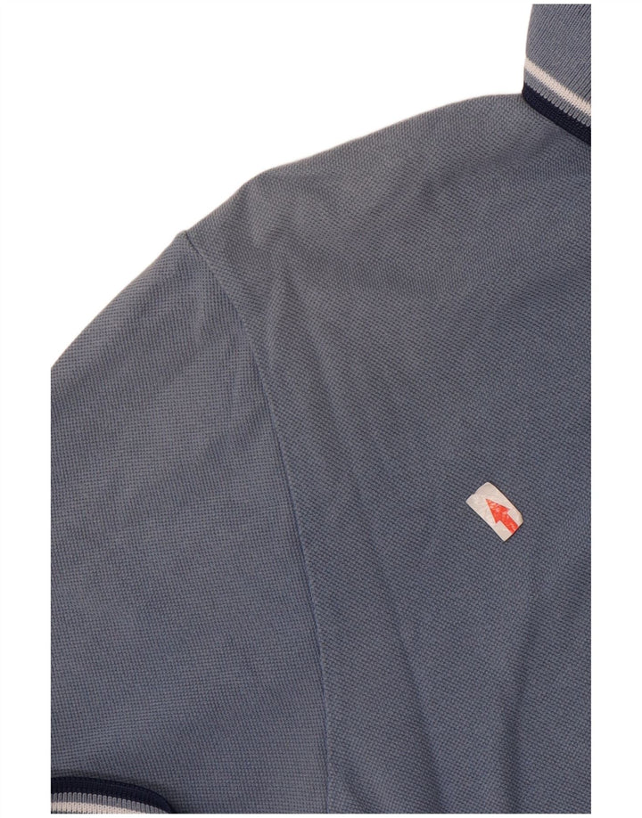 Cămașă polo Fred Perry pentru bărbați, bumbac albastru mediu