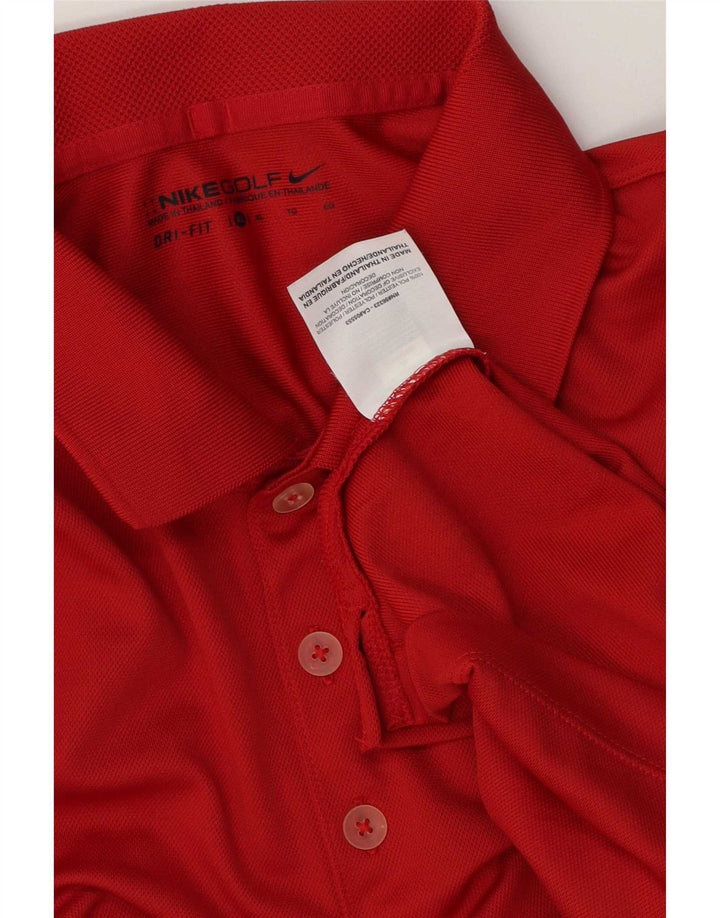 Tricou polo Nike pentru bărbați Dri Fit XL poliester roșu