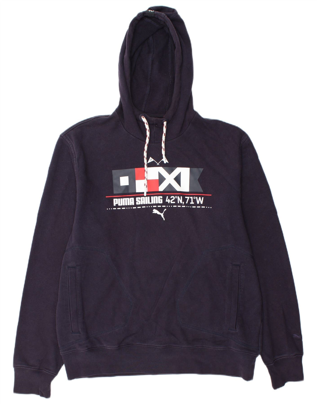 Pulover cu glugă grafic pentru bărbați PUMA XL violet