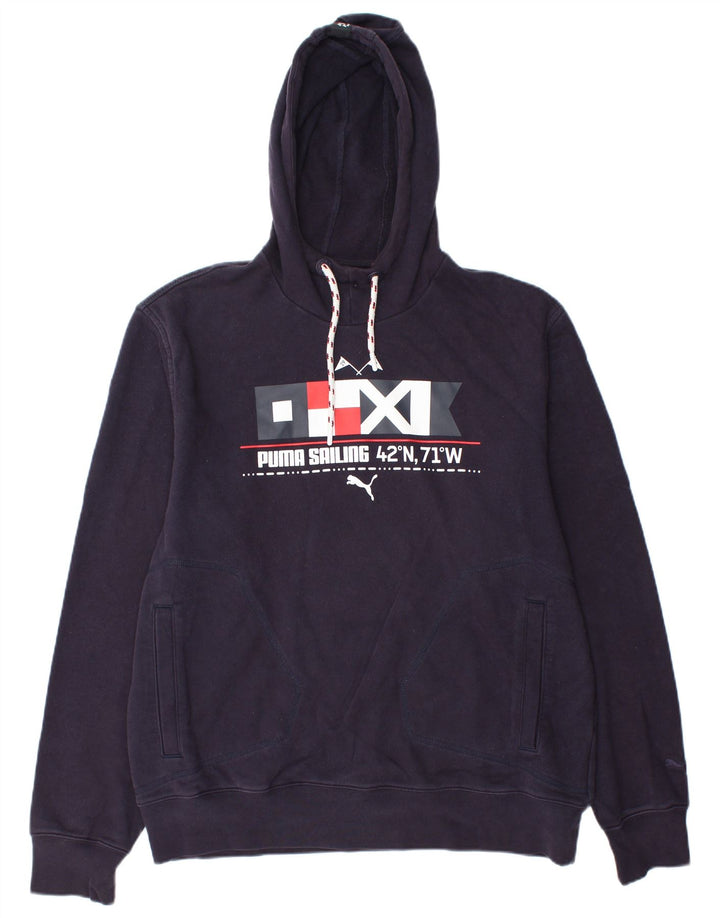 Pulover cu glugă grafic pentru bărbați PUMA XL violet