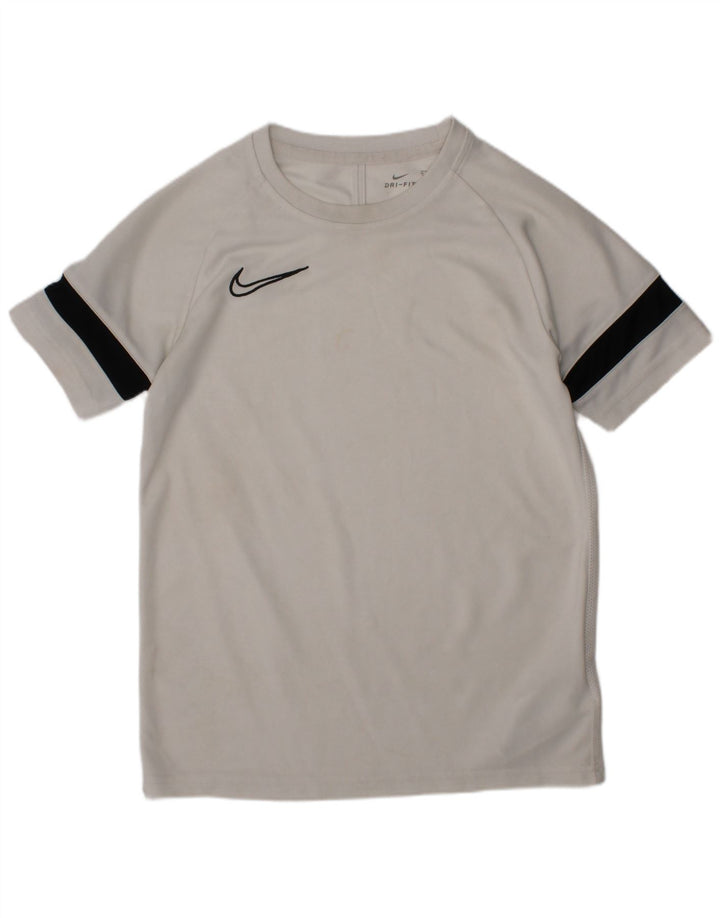 Tricou Nike Dri Fit pentru băieți Top 10-11 ani Poliester alb mediu
