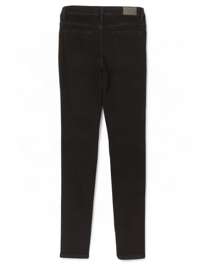 Blugi jegging Alexia Superdry pentru femei W28 L32 bumbac negru