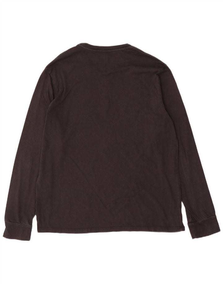 Tricou cu mânecă lungă, mare, negru, pentru bărbați Levi's, cu croială standard