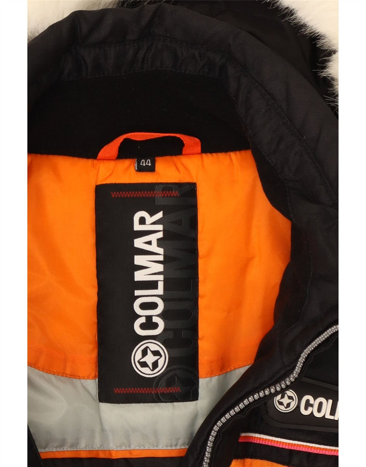 Jachetă de vânt pentru femei Colmar cu glugă EU 44 2XL Negru Colorblock