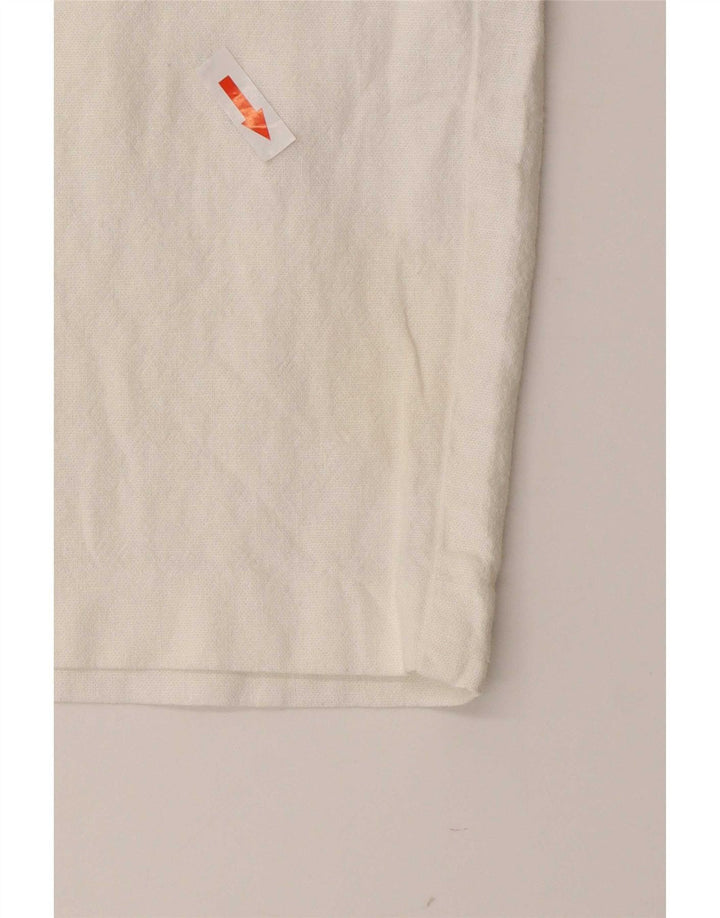 Pantaloni scurți casual pentru femei Marks & Spencer W36 XL alb