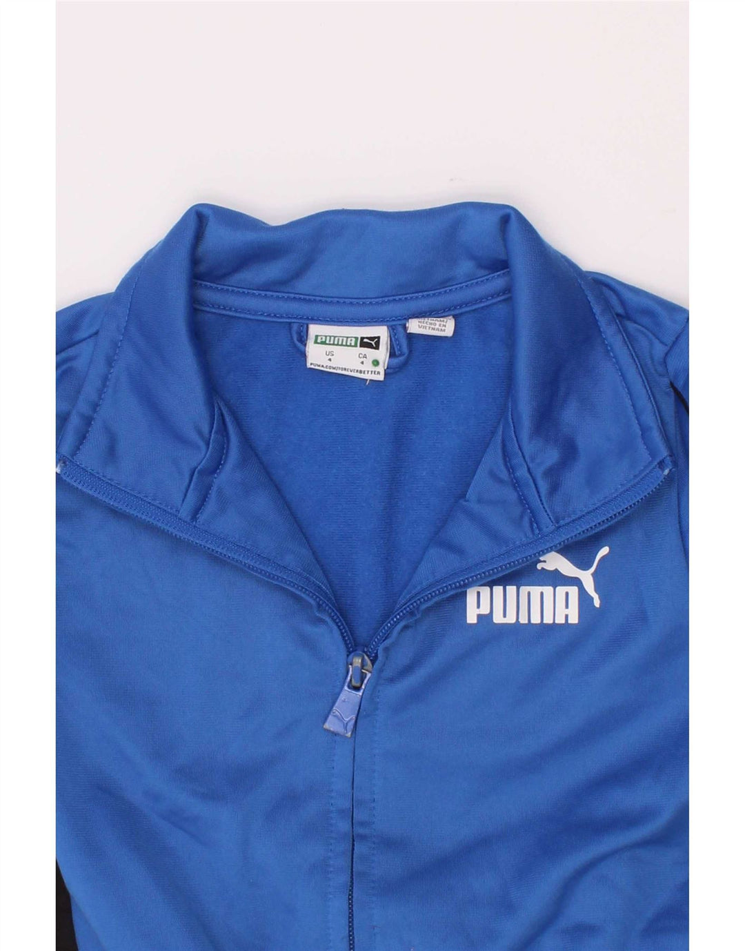 Jachetă de trening Puma pentru băieți 3-4 ani, albastru, poliester