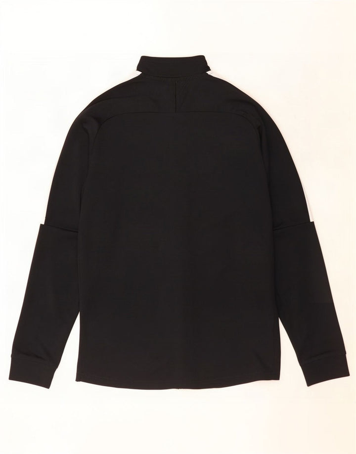 Jachetă de top pentru trening Nike Dri Fit pentru bărbați, negru mediu, poliester bloc de culoare