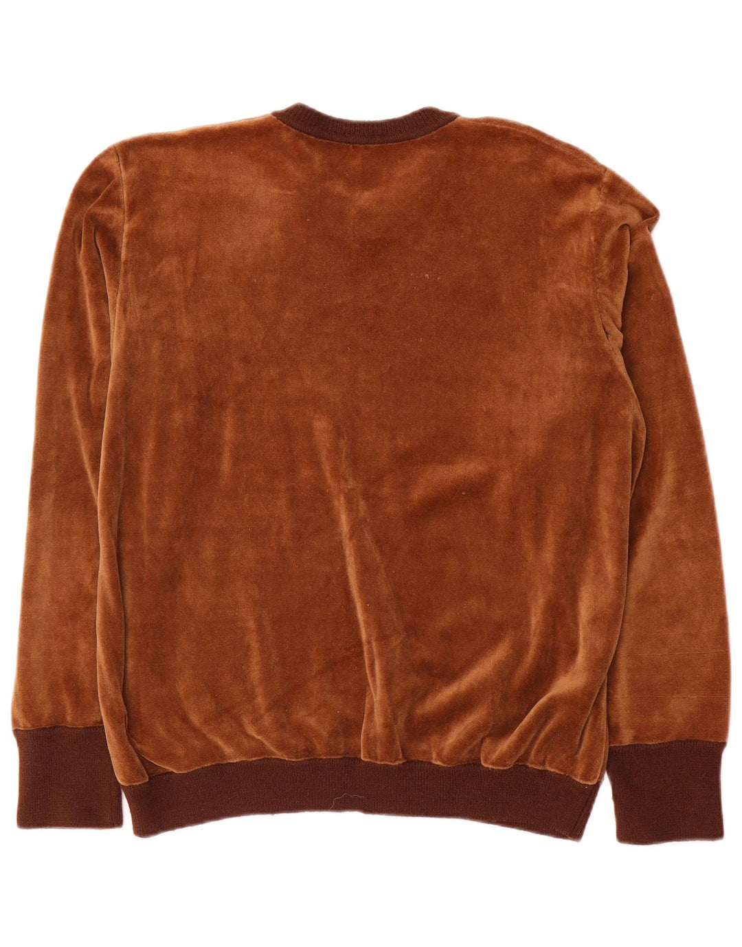 Hanorac vintage pentru bărbați din velur Jumper mare maro