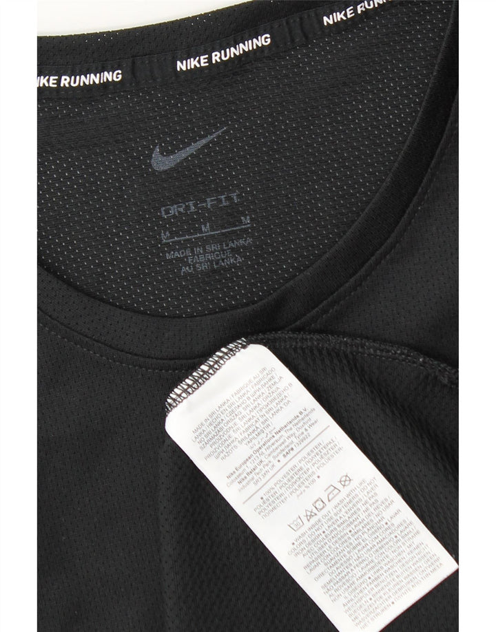 Tricou Nike Dri Fit pentru bărbați Top Mediu Negru Poliester