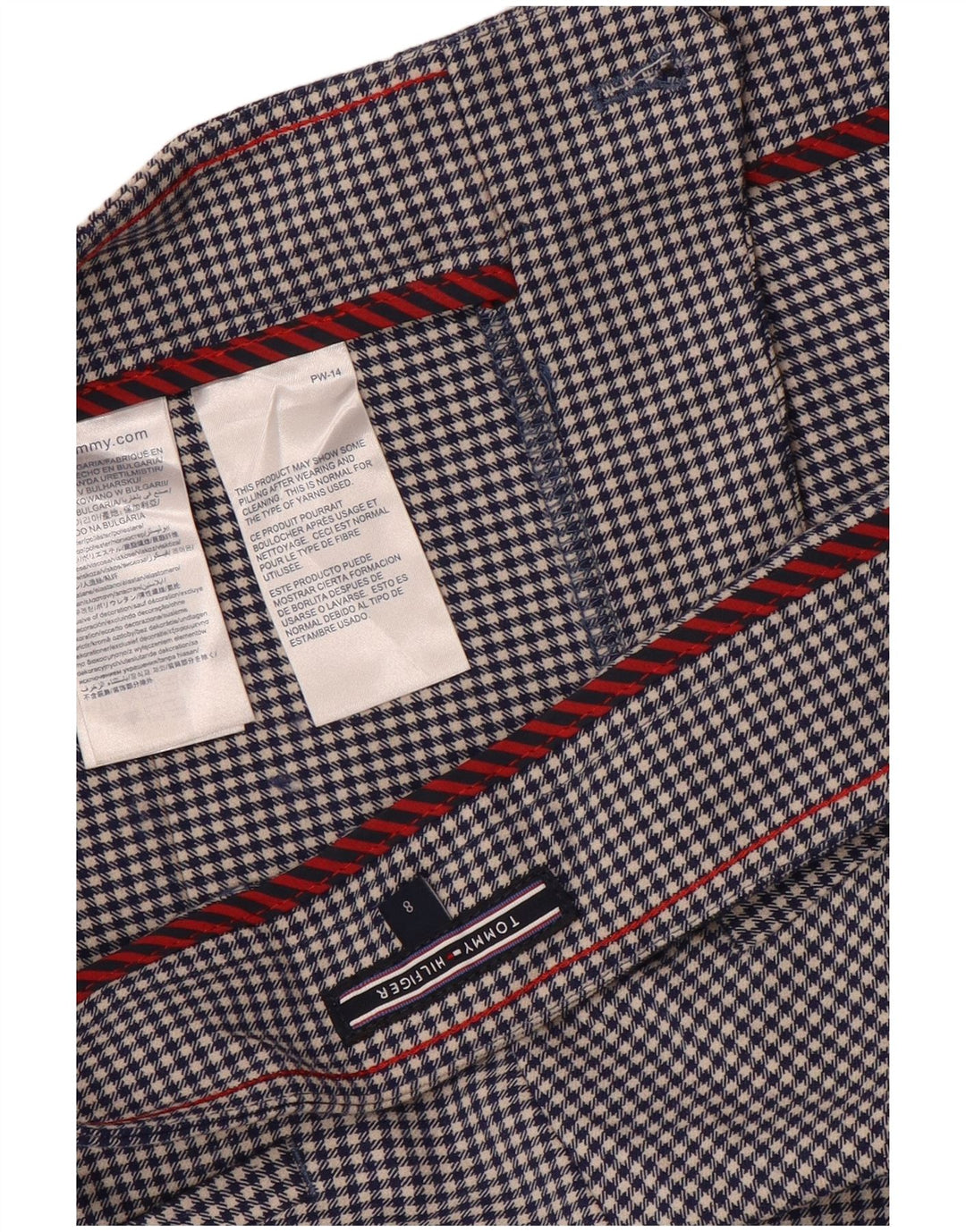 Pantaloni casual Tommy Hilfiger pentru femei US 8 Medium W32 L29 Bleumarin