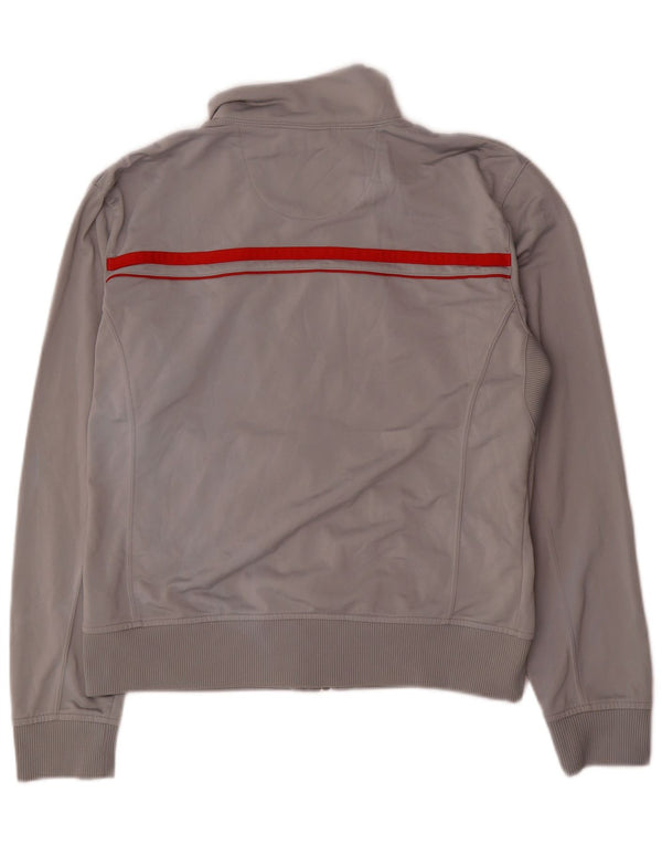 Jachetă de top pentru trening Nike pentru femei UK 16/18 XL Gri poliester color bloc