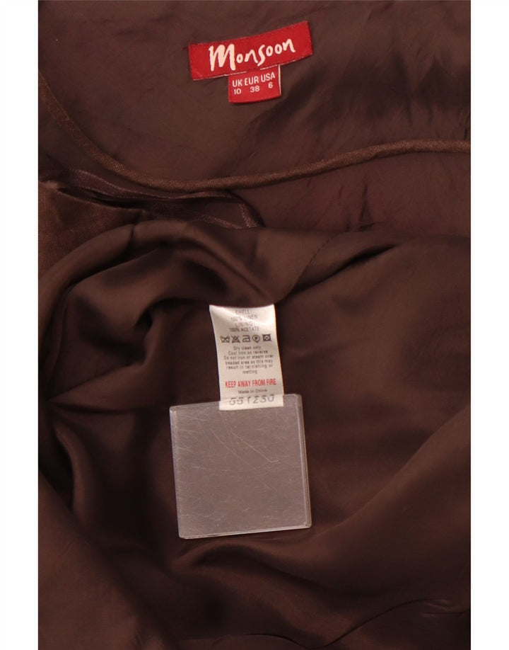 MONSOON Rochie Halter pentru femei UK 10 Small Brown In