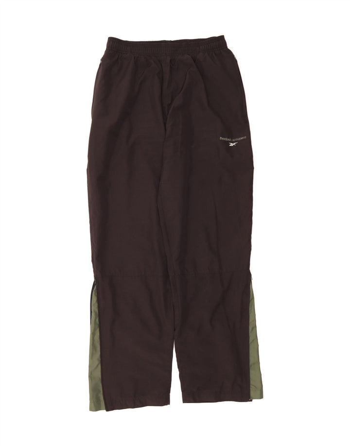 REEBOK Mens Tracksuit Trousers Small  Black Colourblock Polyester Vintage Reebok and Second-Hand Reebok from Messina Hembry 