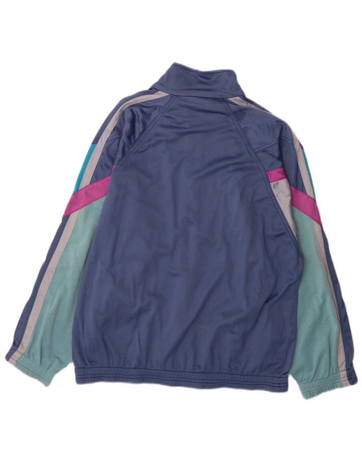 Jachetă de top pentru trening grafic Diadora pentru bărbați, mare, bleumarin, color block