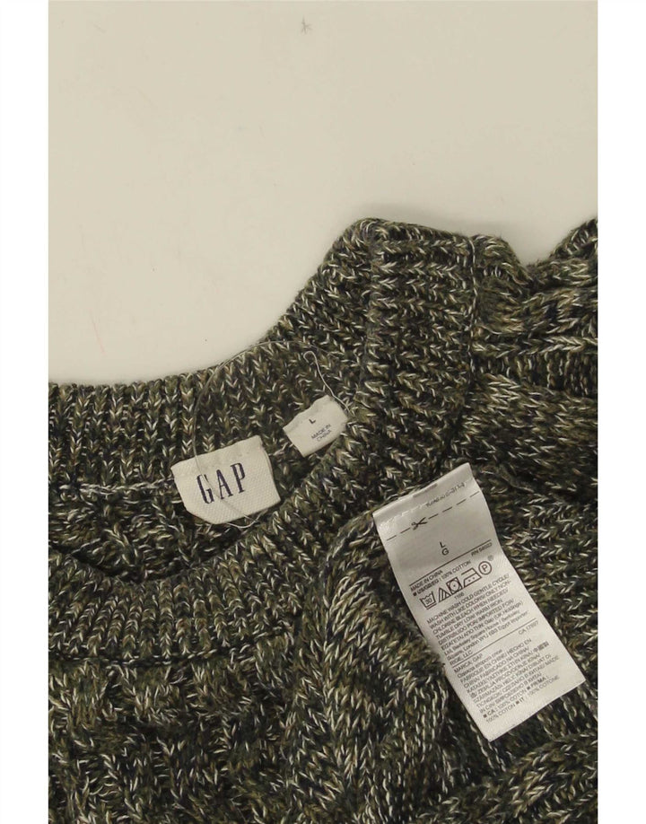 Pulover pentru femei Gap supradimensionat cu decolteu triplu UK 16, mare, gri pete
