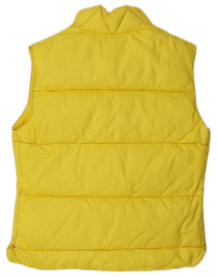 Gilet căptușit pentru femei Murphy & Nye UK 10 Nylon galben mic