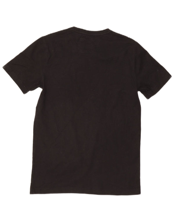 Crew Clothing Tricou pentru bărbați Top mic Bumbac negru