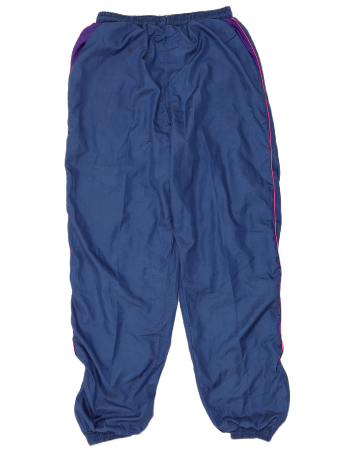 Pantaloni de trening pentru bărbați vintage Pantaloni de jogging mari poliester bleumarin