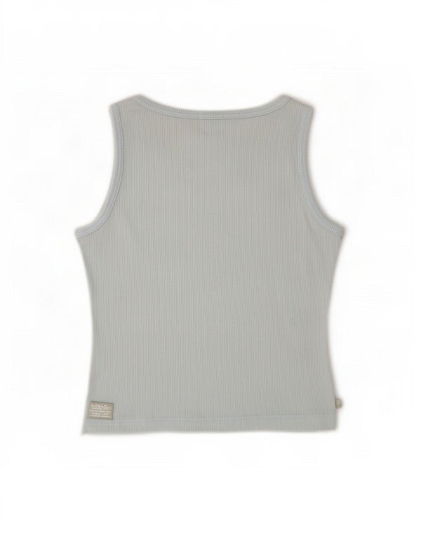 Vest Vest Top Femei Adidas UK 14 Medium Blue Nylon
