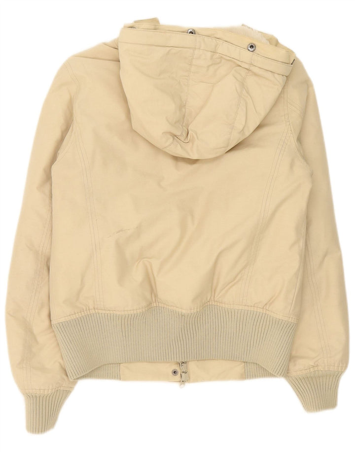 Jachetă căptușită supradimensionată pentru femei Woolrich, UK 10, bumbac, bej, mic
