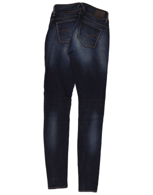 Blugi skinny G-Star Lynn pentru femei cu talie medie L30 L36 bleumarin