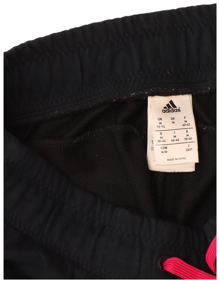 Pantaloni de trening pentru femei ADIDAS Joggeri UK 12/14 Bumbac mediu negru