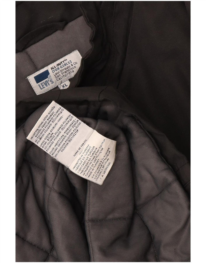 Levi's Windbreaker Jacket pentru femei UK 18 XL bumbac gri