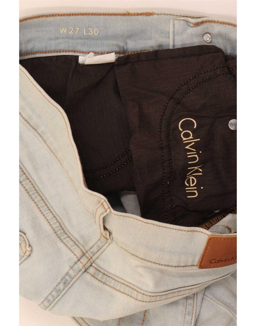 Blugi slim pentru femei Calvin Klein W27 L26 Albastru