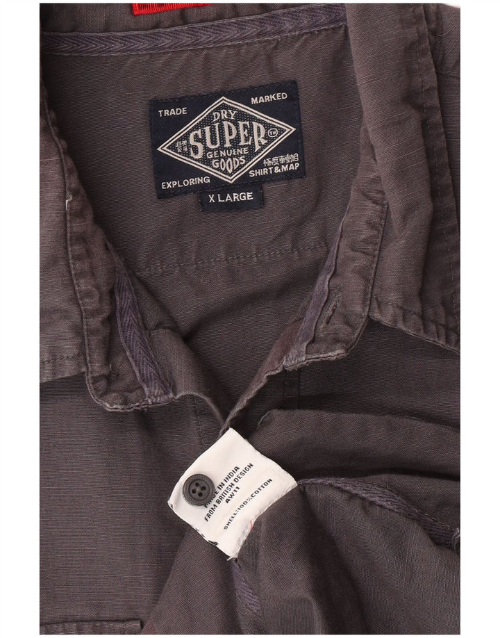 Cămașă pentru bărbați Superdry XL bumbac gri