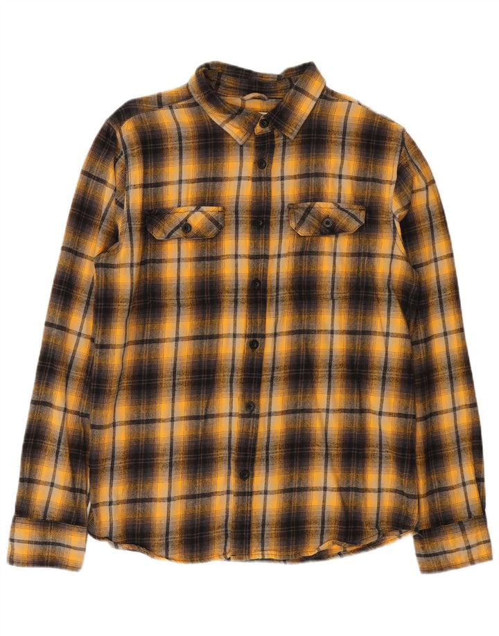 Cămașă de flanel pentru bărbați Mountain Warehouse, bumbac cu carouri galbene mari