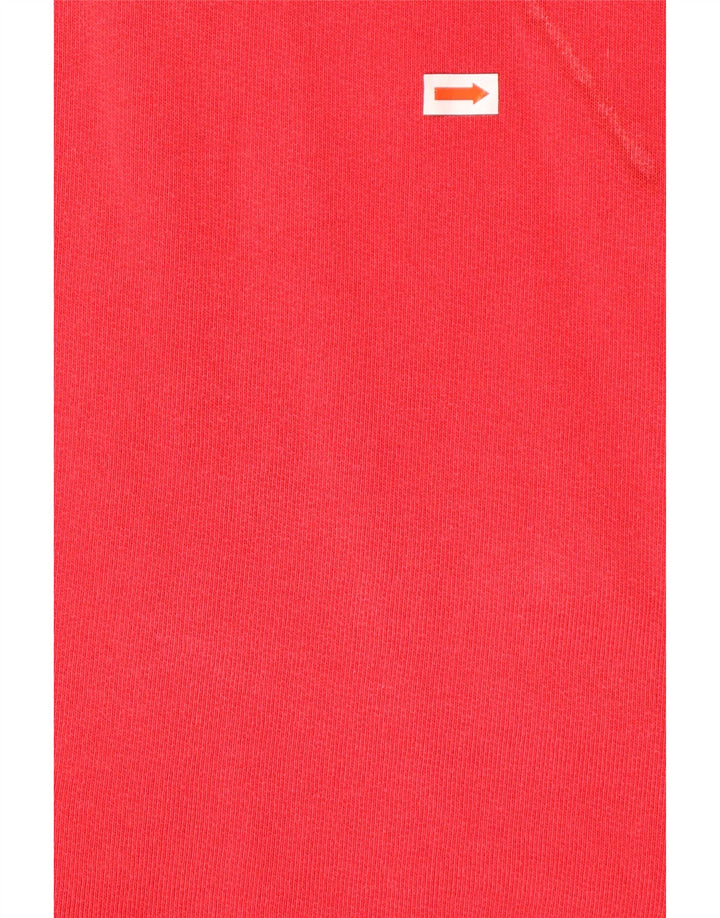 WHITE STUFF Hanorac cu grafică cu fermoar și cu decolteu pentru bărbați, XL, roșu