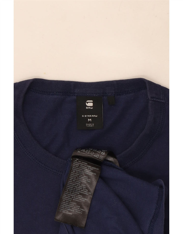 Tricou grafic pentru bărbați G-Star Top mediu din bumbac bleumarin