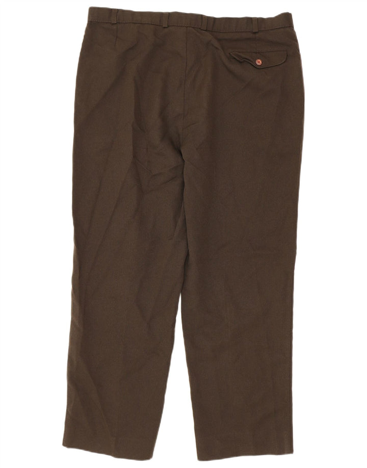 Marks & Spencer Pantaloni casual conici pentru bărbați W38 L31 Maro Poliester