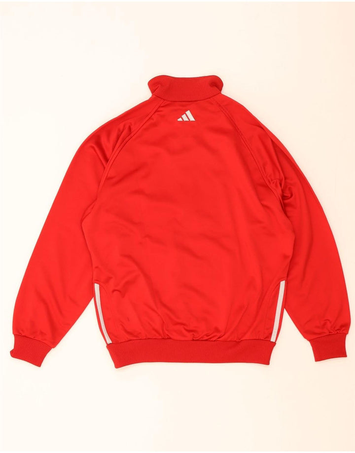 Jachetă de trening pentru băieți Adidas 13-14 ani poliester roșu