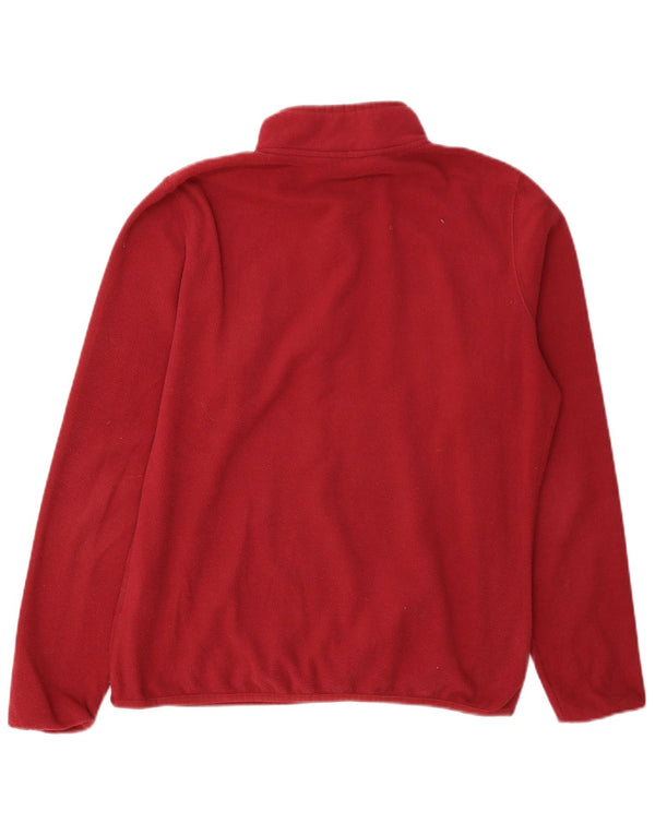 Pulover din lână The North Face pentru femei, cu fermoar și gât, UK 16, mare, poliester burgundy